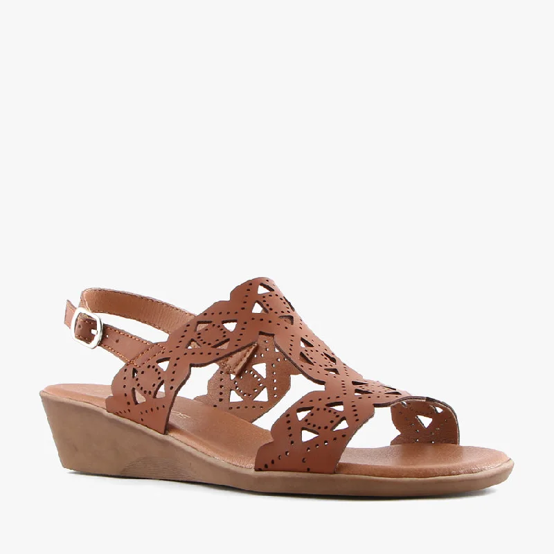 Waterproof Women's Rubber Beach Sandals with Arch Support in Blue for Water ActivitiesJASPER BROWN