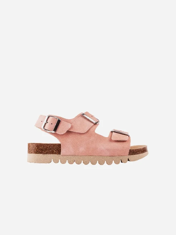 Lightweight Women's Mesh - Paneled Sandals in Yellow for BreathabilityLima Women's Vegan Footbed Sandals | Pink