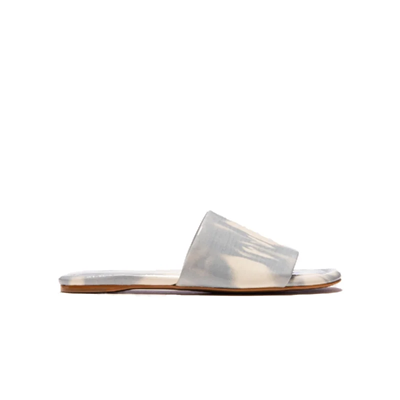 Women's Rhinestone - Embellished Open - Toe Sandals in Silver for a Glamorous Party LookLupe Blue Tie Dye