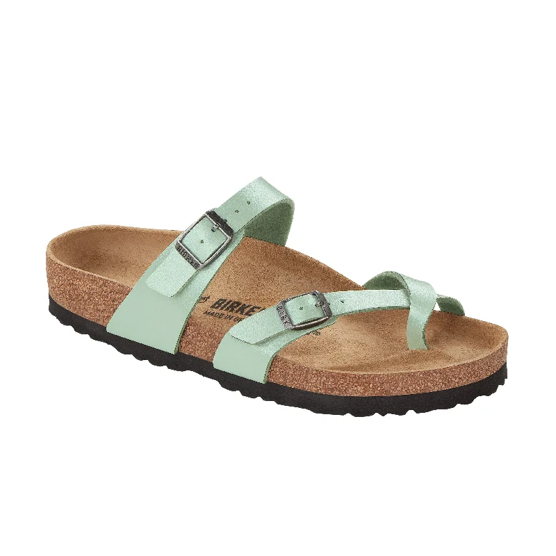 Shock - Absorbing Women's Sandals with a Soft Insole in Black for Active LifestylesMayari Graceful Matcha Birko-Flor