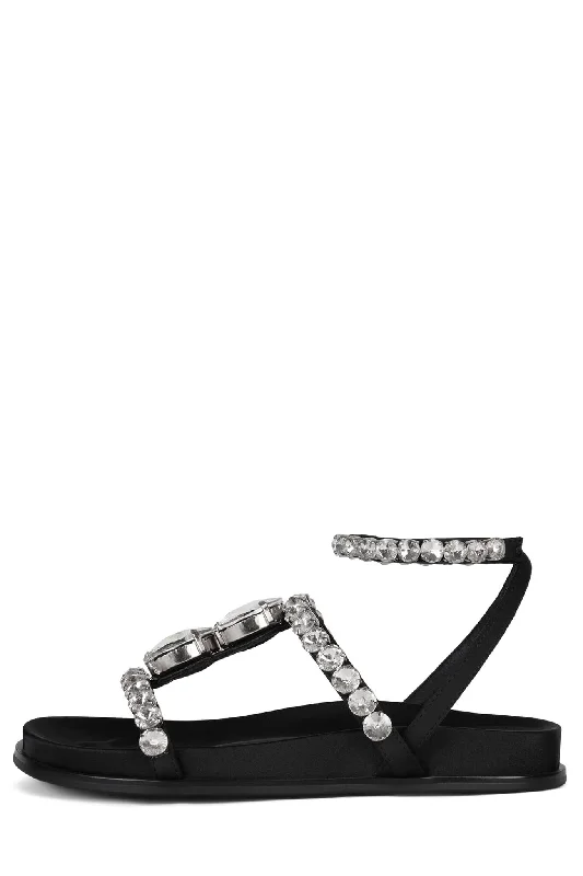 Women's Sandals with a Wedge Heel and a Tassel Detail in Orange for a Trendy LookMINNOW-J
