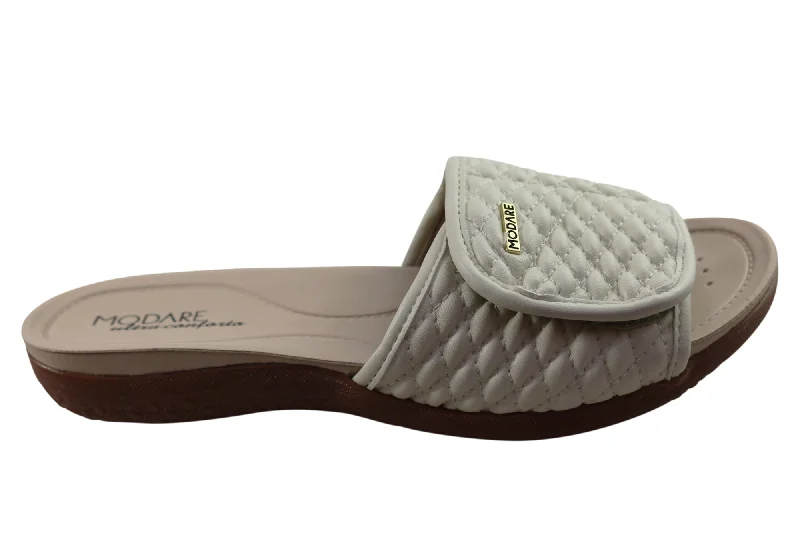 Women's Cork - Soled Espadrille Sandals with a Rope - Trimmed Upper in Navy for a Summer VibeModare Ultraconforto Jacinda Womens Comfort Adjustable Slides Sandals