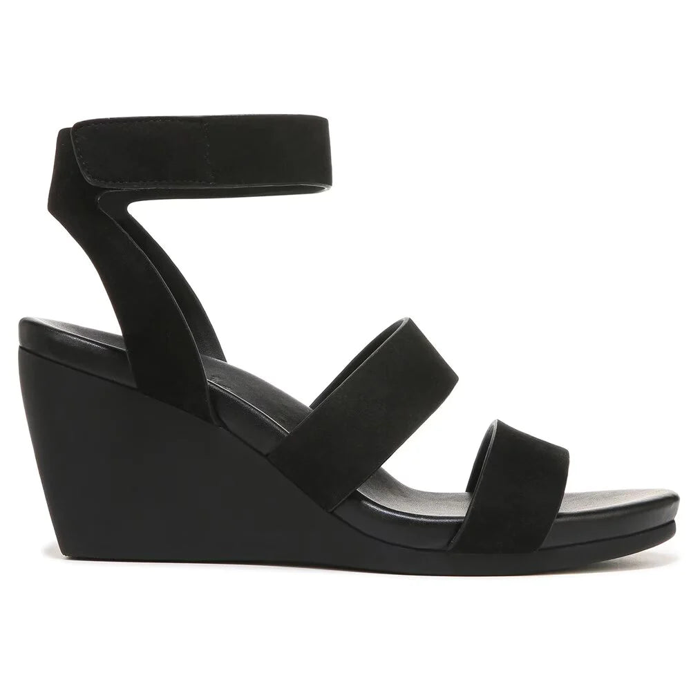 Elastic - Strap Women's Sandals with a Padded Toe in Teal for Easy On - and - OffNaturalizer - Genn-Ignite Black