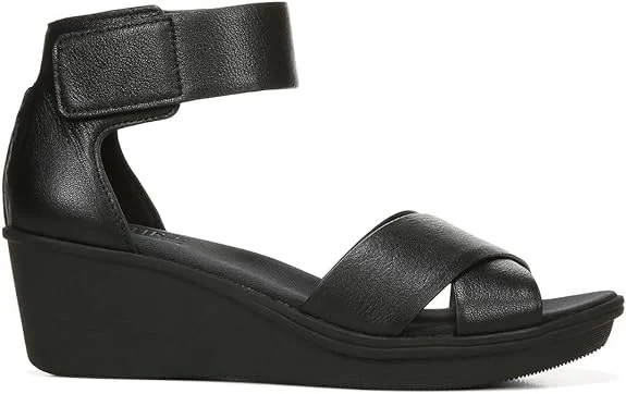 Plus Size Women's Wide - Width Platform Sandals in Black for Added Comfort and HeightNaturalizer - Riviera Black