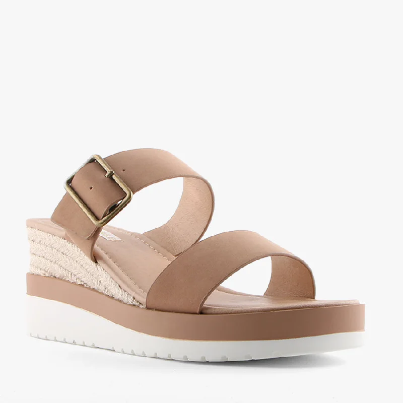 Elastic - Strap Women's Sandals with a Padded Toe in Teal for Easy On - and - OffOLLY NATURAL