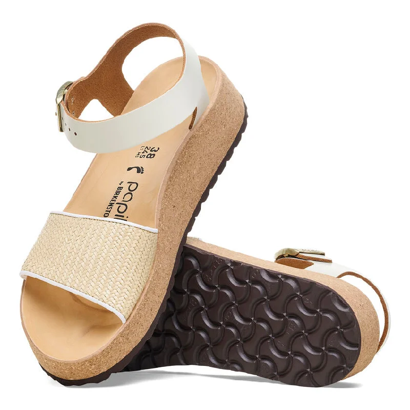 Adjustable Strap Women's Sandals with a Padded Heel in Pink for a Custom FitPapillio (Birkenstock) - Glenda French Piping