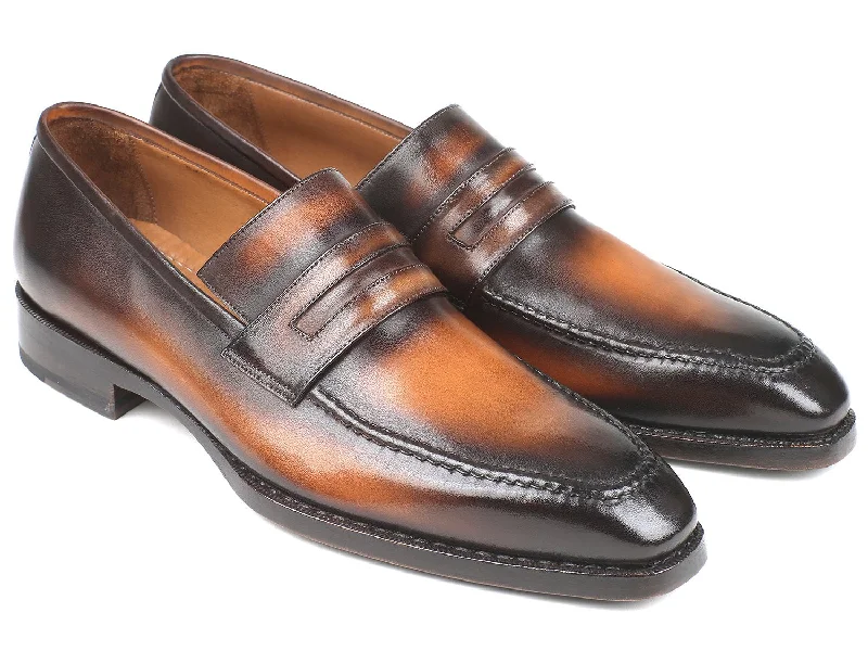 Plus Size Women's Wide - Fit Penny Loafers in Black for All - Day ComfortPaul Parkman Brown Burnished Goodyear Welted Loafers (ID#36LFBRW) Plus Size Women's Wide - Fit Penny Loafers in Black for All - Day ComfortPaul Parkman Brown Burnished Goodyear Welted Loafers (ID#36LFBRW)