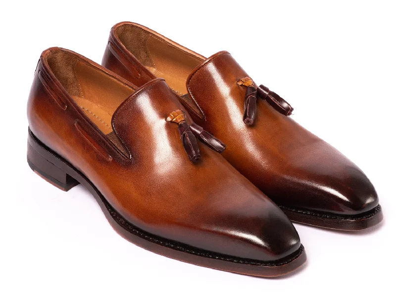 Waterproof Women's Loafers in Black for Rainy DaysPaul Parkman Brown Goodyear Welted Tassel Loafers (ID#51TS-BRW) Waterproof Women's Loafers in Black for Rainy DaysPaul Parkman Brown Goodyear Welted Tassel Loafers (ID#51TS-BRW)