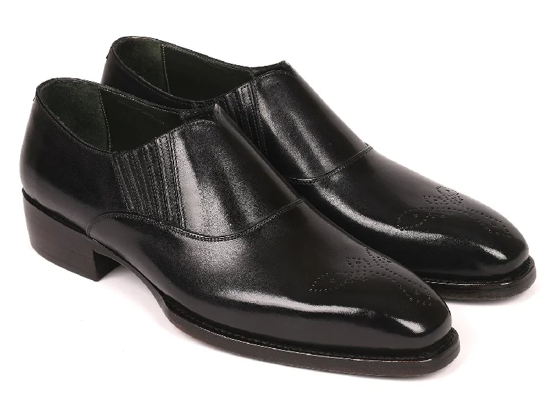 Elastic - Back Women's Loafers in Teal for Easy On - and - OffPaul Parkman Goodyear Welted Black Elasticated Loafers (ID#GH861TR)