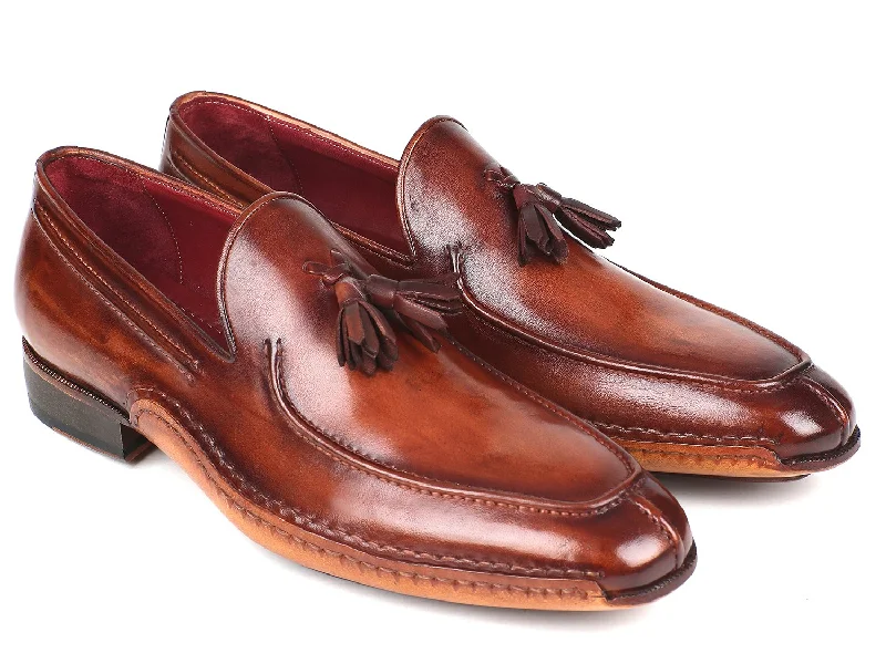 Women's Premium Leather Tassel Loafers in Dark Brown for a Classic Office LookPaul Parkman Hand-Sewn Tassel Loafers Brown (ID#082-BRW) Women's Premium Leather Tassel Loafers in Dark Brown for a Classic Office LookPaul Parkman Hand-Sewn Tassel Loafers Brown (ID#082-BRW)