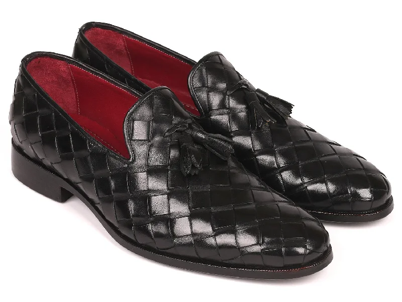 Women's Bow - Embellished Loafers in Red for a Feminine TouchPaul Parkman Men's Big Braided Tassel Loafers Black (ID#6623-BLK) Women's Bow - Embellished Loafers in Red for a Feminine TouchPaul Parkman Men's Big Braided Tassel Loafers Black (ID#6623-BLK)