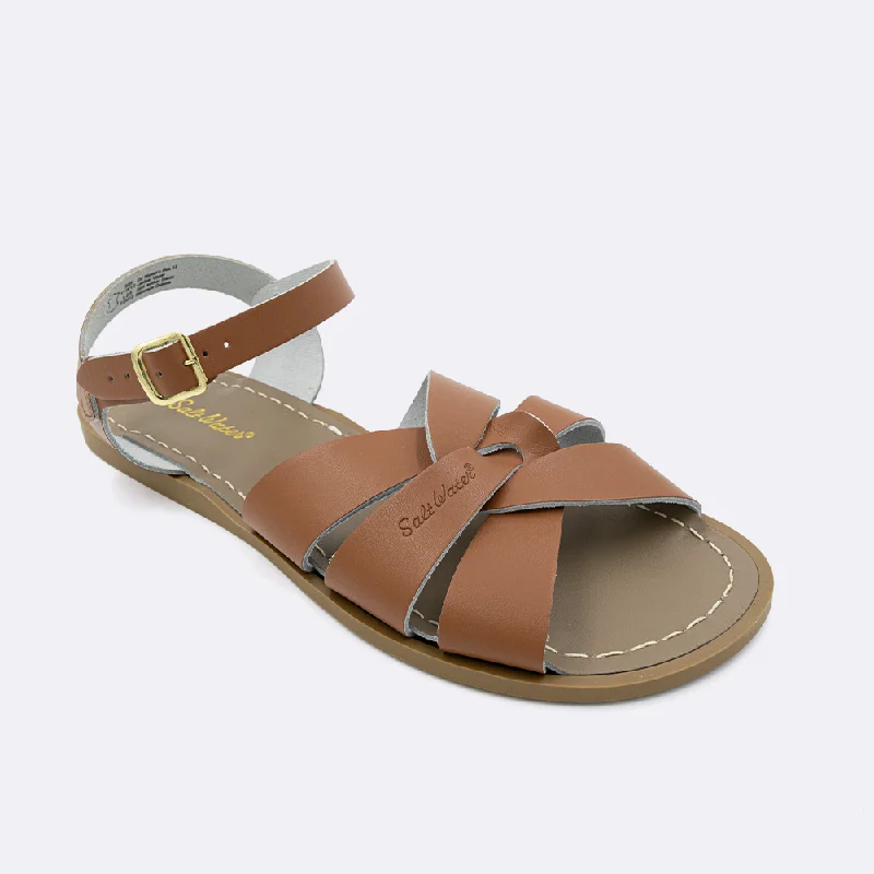 Plus Size Women's Wide - Width Platform Sandals in Black for Added Comfort and HeightSalt Water Original Extended Sizes