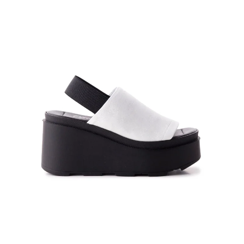 Adjustable Strap Women's Sandals with a Padded Heel in Pink for a Custom FitShin White Leather