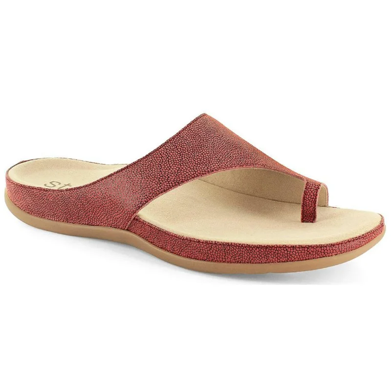 Women's Ankle - Strap Sandals with a Block Heel in Red for a Sophisticated StyleStrive Capri II: Women's