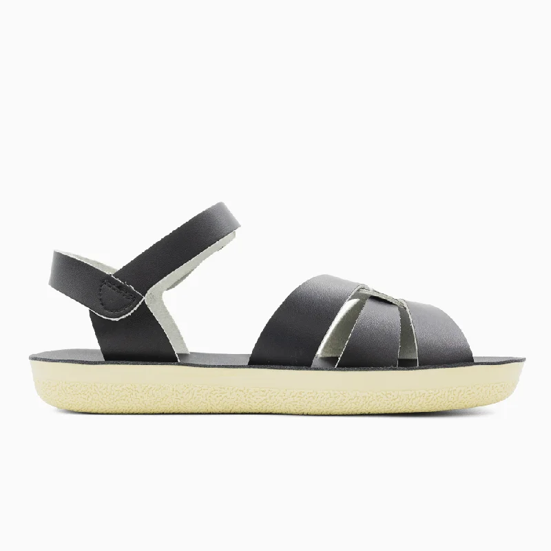 Plus Size Women's Wide - Width Platform Sandals in Black for Added Comfort and HeightSun-San Swimmer