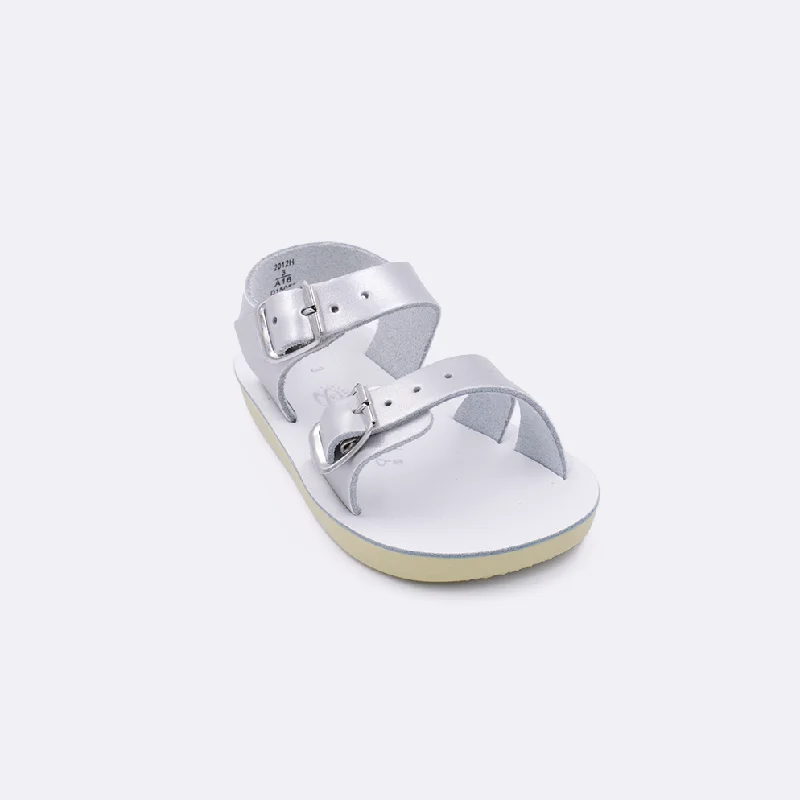 Women's Thong Sandals with a Beaded Design in Multicolor for a Beachy AestheticSun-San Sea Wee Silver