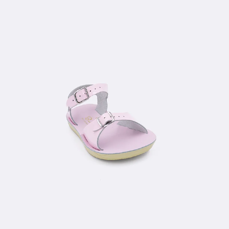 Women's Thong Sandals with a Beaded Design in Multicolor for a Beachy AestheticSun-San Surfer Shiny Pink - Toddler