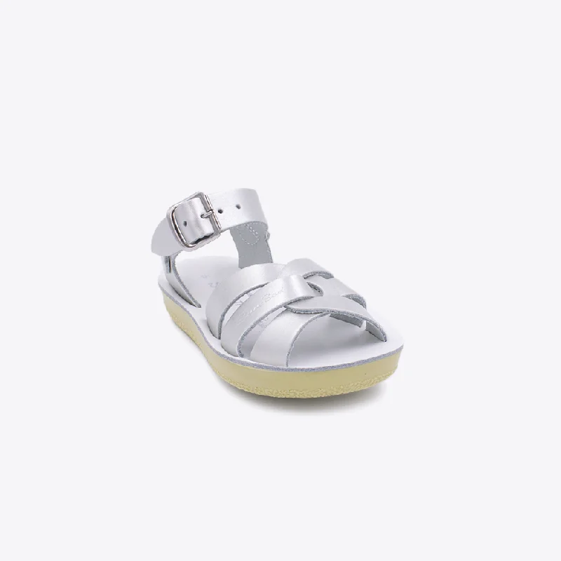 Orthopedic Women's Sandals with Arch Support in Gray for Foot HealthSun-San Swimmer Silver - Toddler
