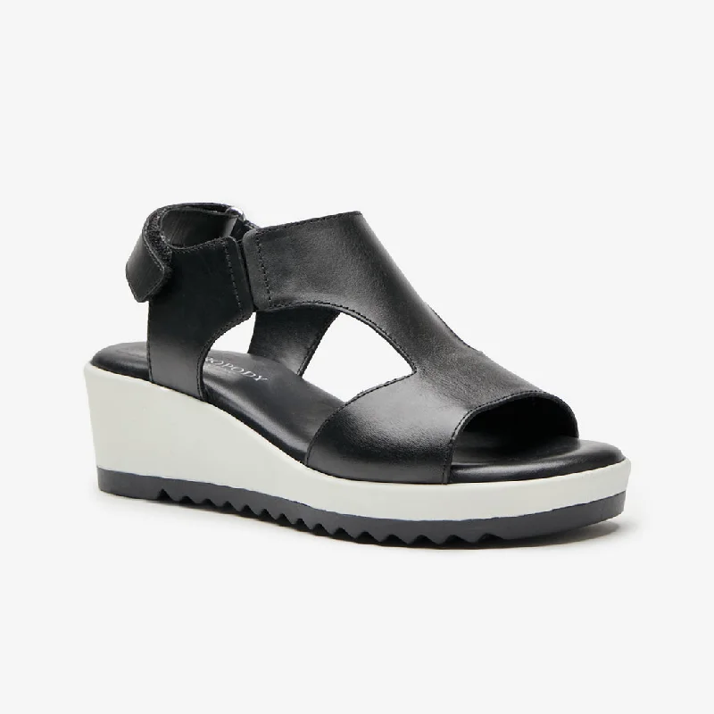 Women's Sandals with a Glitter - Coated Strap in Gold for a Sparkly Summer OutfitKate T-Strap Velcro Sandals