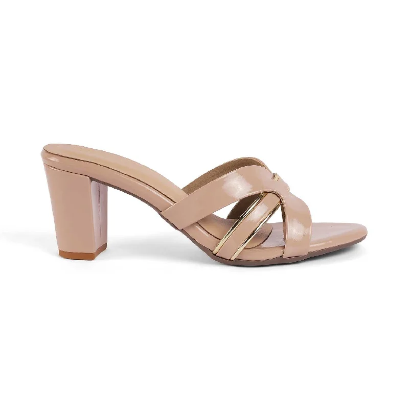 Women's Strappy Gladiator Sandals with Buckle Closures in Tan for a Boho LookTresmode Ceskomara Beige Women's Dress Block Heel Sandals