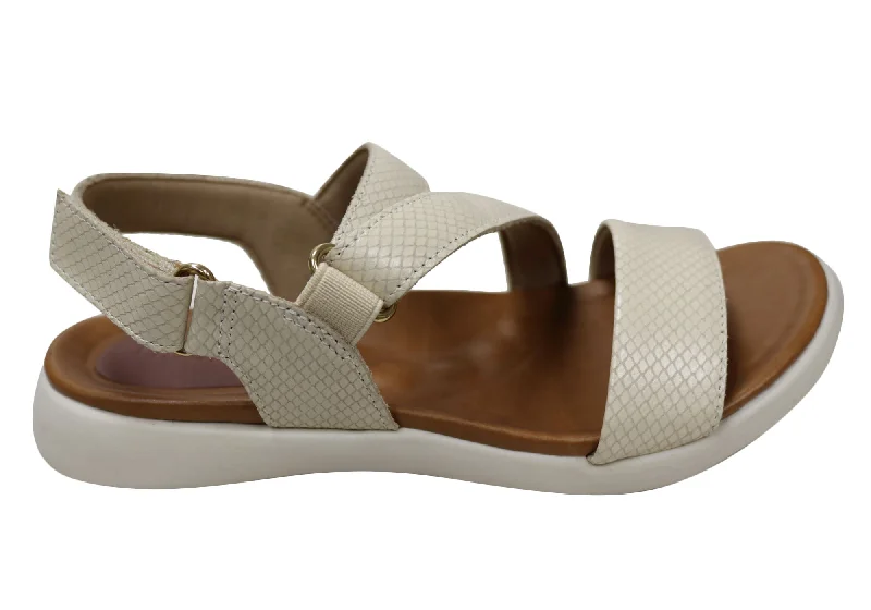 Women's Strappy Gladiator Sandals with Buckle Closures in Tan for a Boho LookUsaflex Lenore Womens Comfortable Leather Sandals Made In Brazil