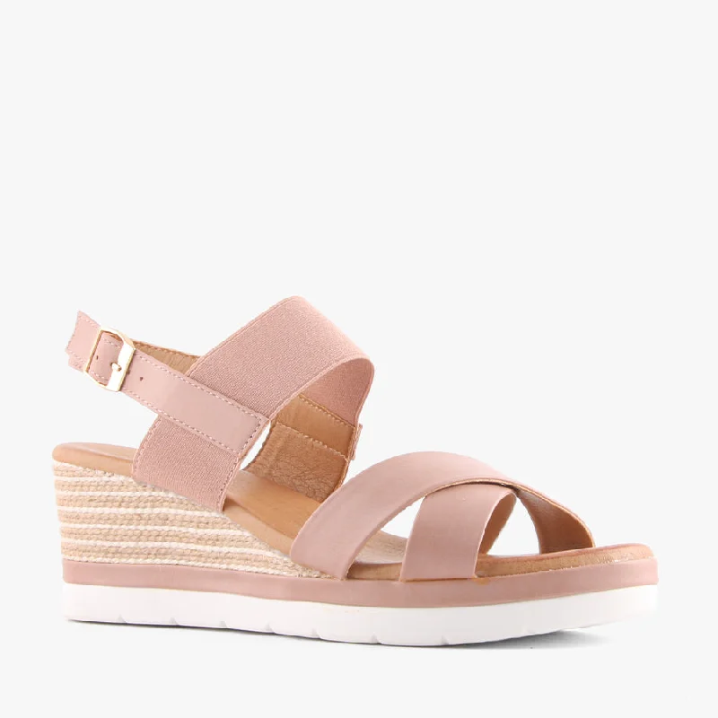 Waterproof Women's Rubber Beach Sandals with Arch Support in Blue for Water ActivitiesVAIL PINK