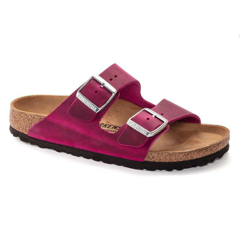 Women's Sandals with a Wedge Heel and a Tassel Detail in Orange for a Trendy LookBirkenstock Arizona Women's Sandals - Pink