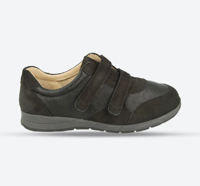 Men's canvas shoes with a suede - like textureWomens Wide Fit DB Fox Canvas Shoes