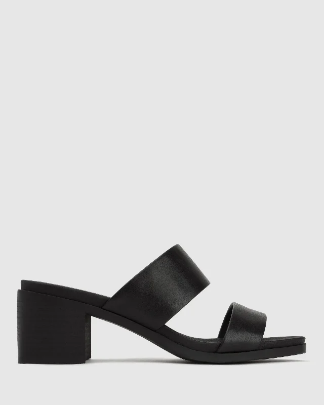 Women's Sandals with a Wedge Heel and a Tassel Detail in Orange for a Trendy LookPIPPA Vegan Block Heel Mules