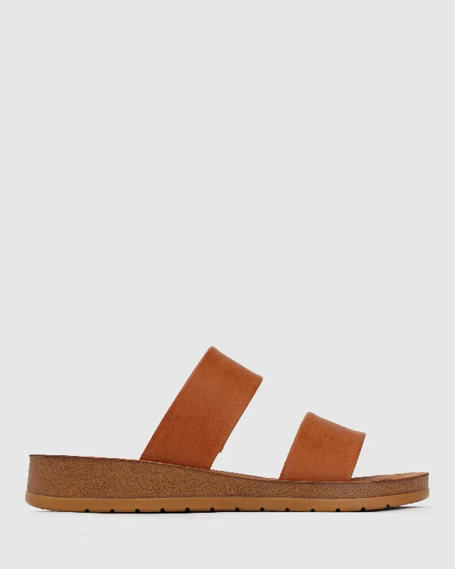 Women's Leather - Strapped Sandals with a Braided Detail in Brown for a Rustic AppealWider Fit ROWIE Vegan Slides Women's Leather - Strapped Sandals with a Braided Detail in Brown for a Rustic AppealWider Fit ROWIE Vegan Slides