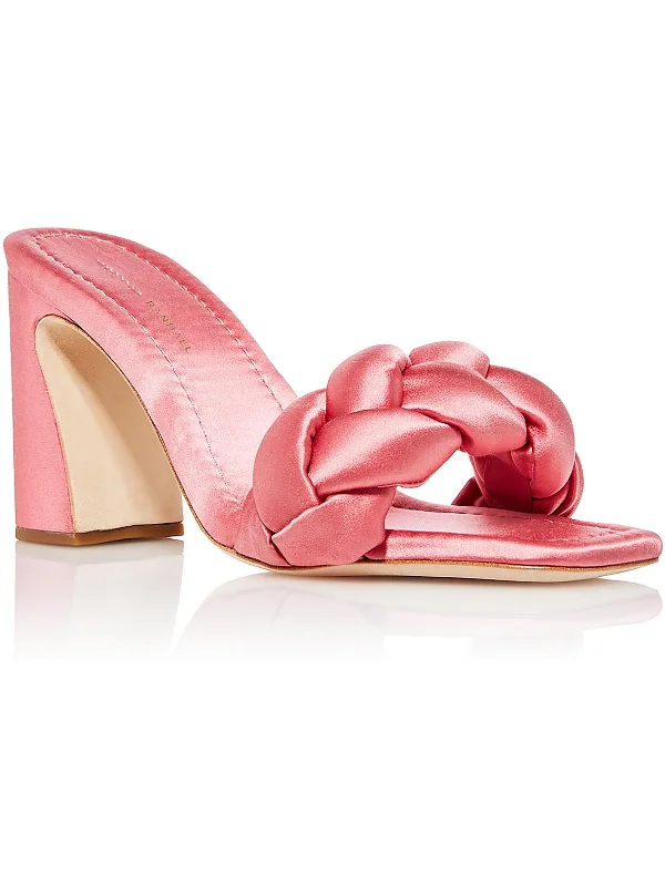 Women's Sandals with a Floral - Printed Upper in Pink for a Feminine Spring Look Women's Sandals with a Floral - Printed Upper in Pink for a Feminine Spring Look Women's Sandals with a Glitter - Coated Strap in Gold for a Sparkly Summer OutfitFreya Womens Satin Braided Slide Sandals