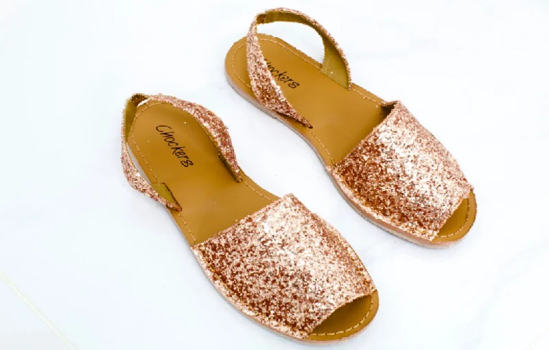 Women's Sandals with a Glitter - Coated Strap in Gold for a Sparkly Summer Outfit Women's Sandals with a Glitter - Coated Strap in Gold for a Sparkly Summer Outfit Anti - Slip Women's Sandals with a Grooved Sole in Green for Outdoor AdventuresMia - Rose Gold Glitter Peep Toe Sling Back Sandals Women's Sandals with a Glitter - Coated Strap in Gold for a Sparkly Summer Outfit Women's Sandals with a Glitter - Coated Strap in Gold for a Sparkly Summer Outfit Anti - Slip Women's Sandals with a Grooved Sole in Green for Outdoor AdventuresMia - Rose Gold Glitter Peep Toe Sling Back Sandals