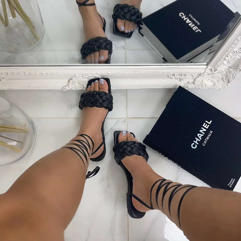 Women's Leather - Strapped Sandals with a Braided Detail in Brown for a Rustic Appeal Women's Leather - Strapped Sandals with a Braided Detail in Brown for a Rustic Appeal Plus Size Women's Wide - Width Platform Sandals in Black for Added Comfort and HeightRiri - Black Plaited Detail Square Toe Tie Up Slip On Flat Sandals Women's Leather - Strapped Sandals with a Braided Detail in Brown for a Rustic Appeal Women's Leather - Strapped Sandals with a Braided Detail in Brown for a Rustic Appeal Plus Size Women's Wide - Width Platform Sandals in Black for Added Comfort and HeightRiri - Black Plaited Detail Square Toe Tie Up Slip On Flat Sandals