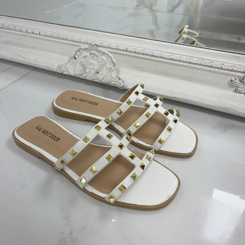 Women's Strappy Gladiator Sandals with Buckle Closures in Tan for a Boho Look Women's Strappy Gladiator Sandals with Buckle Closures in Tan for a Boho Look Women's Strappy Gladiator Sandals with Buckle Closures in Tan for a Boho LookRuby - White Gold Studs Strappy Sandals Women's Strappy Gladiator Sandals with Buckle Closures in Tan for a Boho Look Women's Strappy Gladiator Sandals with Buckle Closures in Tan for a Boho Look Women's Strappy Gladiator Sandals with Buckle Closures in Tan for a Boho LookRuby - White Gold Studs Strappy Sandals