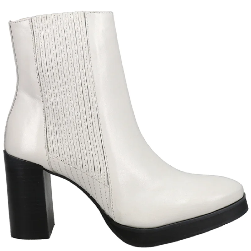 women's ankle boots with perforationsAva Round Toe Chelsea Booties