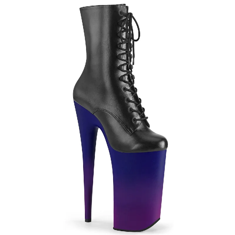 women's ankle boots with chunky heelsBeyond-1020BP