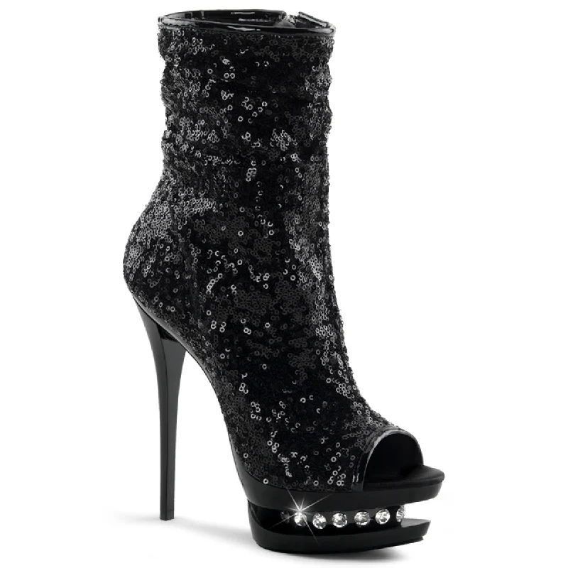 women's ankle boots with metallic finishBlondie-R-1008