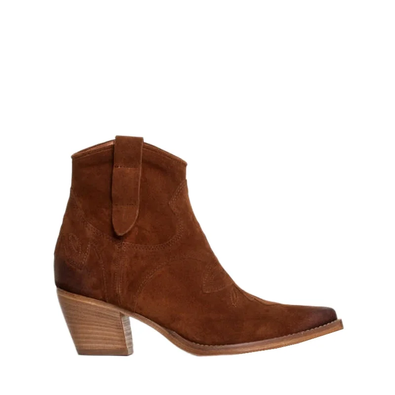 women's ankle boots with velvetLee Whiskey Western Boots