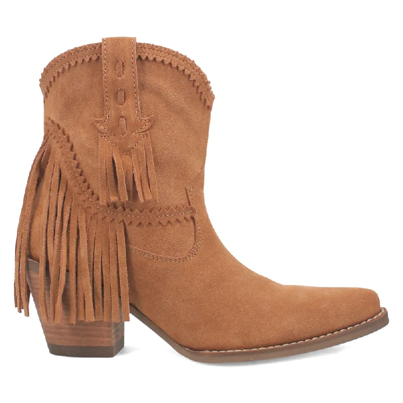 women's ankle boots for wide calvesFandango Fringe Snip Toe Cowboy Booties