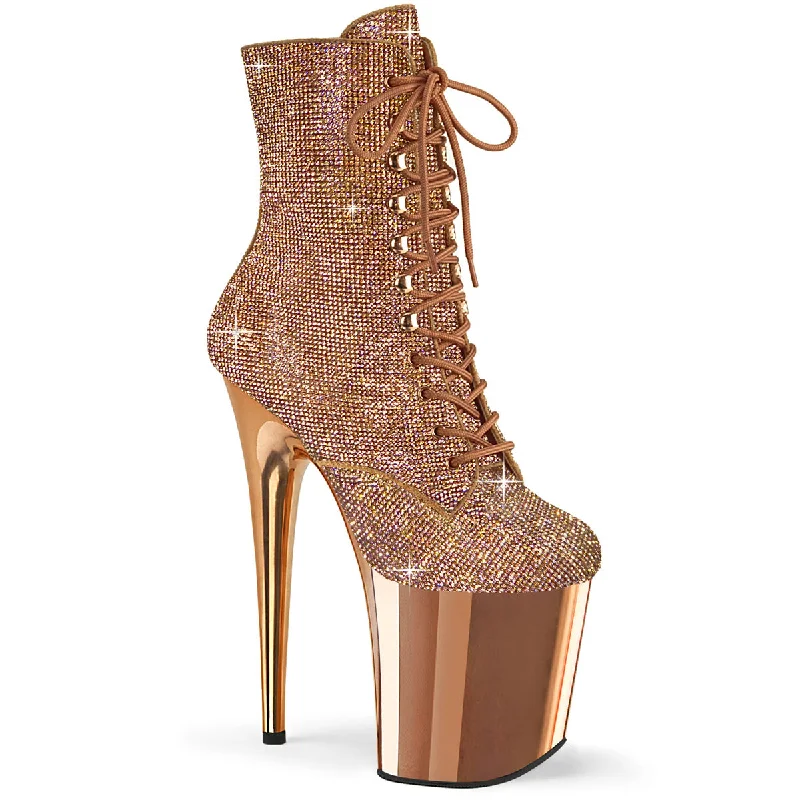 women's ankle boots with studsFlamingo-1020CHRS