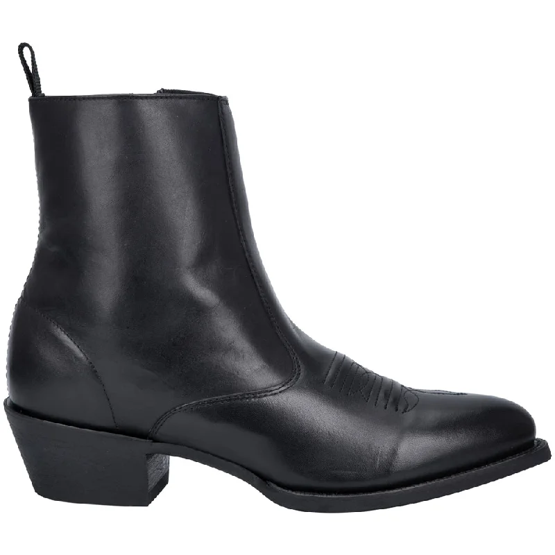 women's leather ankle bootsFletcher Zippered Pointed Toe Boots