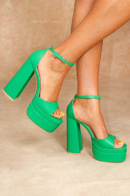women's ankle boots with sock designGreen Faux Leather Peep Toe Platform Block Heel With Ankle Strap women's ankle boots with sock designGreen Faux Leather Peep Toe Platform Block Heel With Ankle Strap