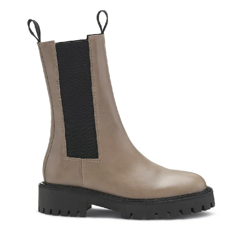women's ankle boots with bow detailsAngie Chelsea Taupe Boots
