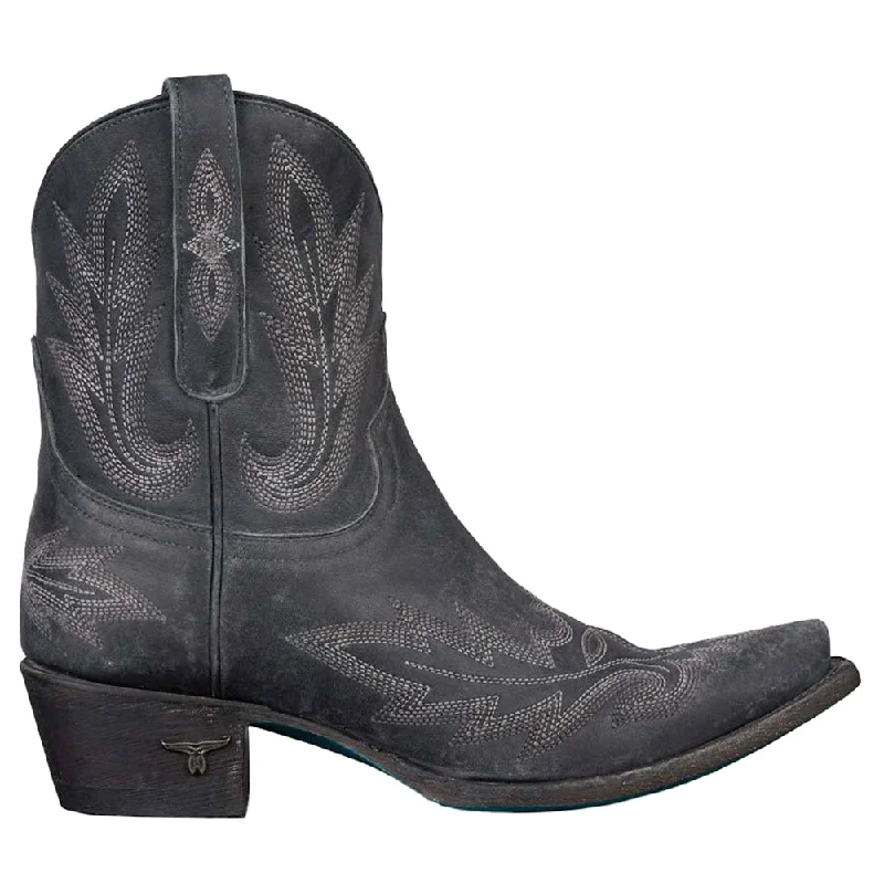 women's ankle boots for wide calvesLexington Embroidered Snip Toe Cowboy Booties