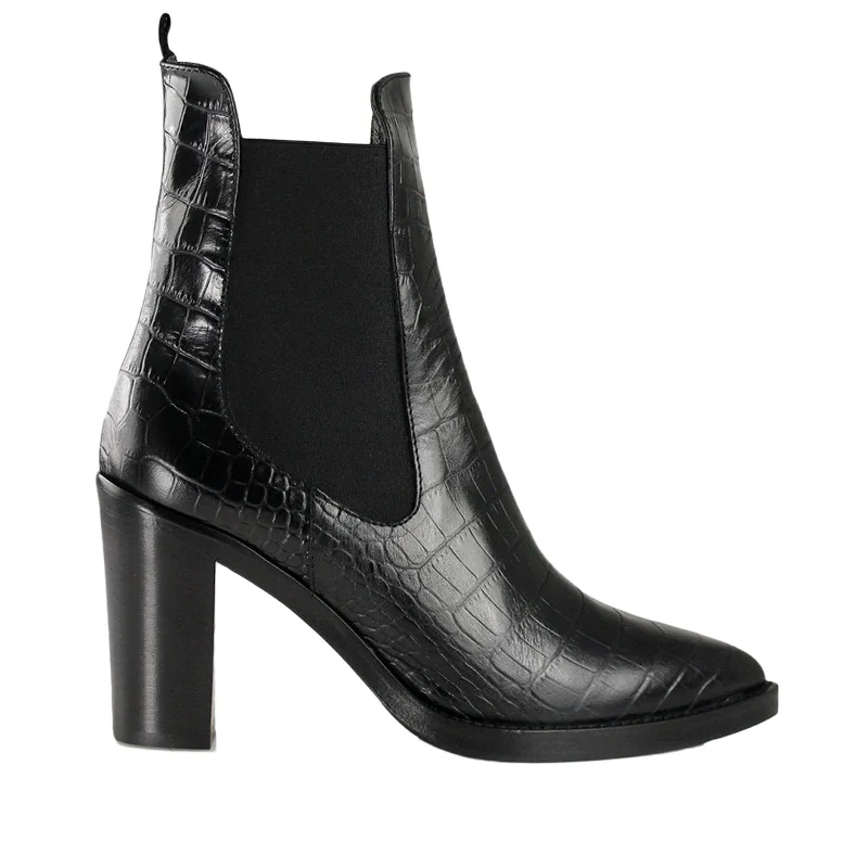women's ankle boots for special occasionsKaren Black Croco